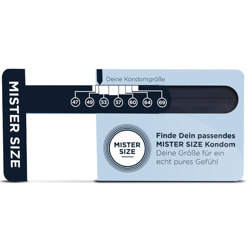 Dimensionneur de préservatifs (allemand) – Mister Size
