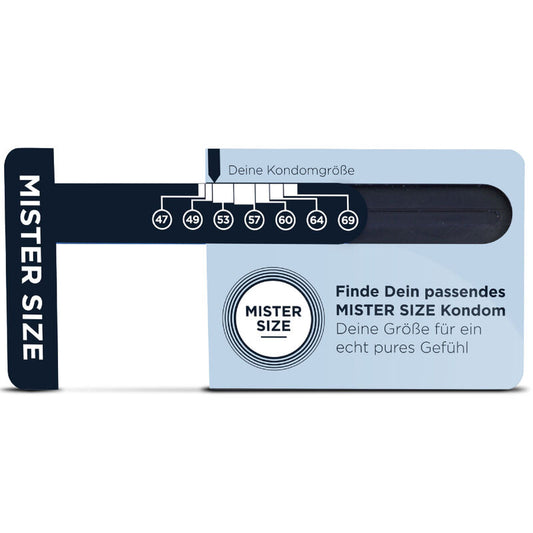 Dimensionneur de préservatifs (allemand) – Mister Size