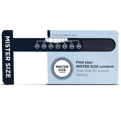 Dimensionneur de préservatifs (anglais) – Mister Size