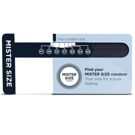 Dimensionneur de préservatifs (anglais) – Mister Size