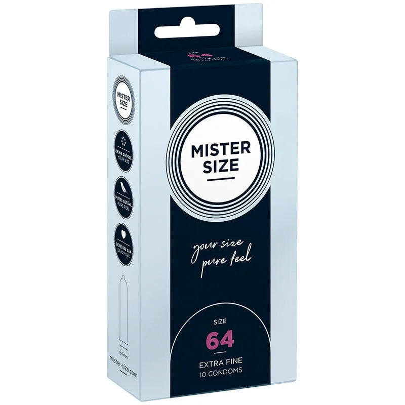 Mister Size – Préservatifs taille XXL 64 mm (10 Unités