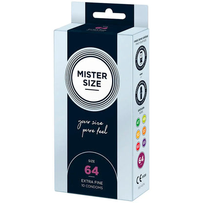 Mister Size – Préservatifs taille XXL 64 mm (10 Unités