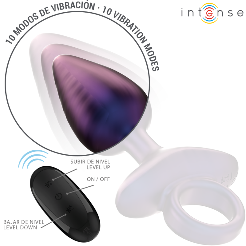 INTENSE - PLUG ANAL VIBRADOR MICHAEL MODELO 2 CONTROL REMOTO
