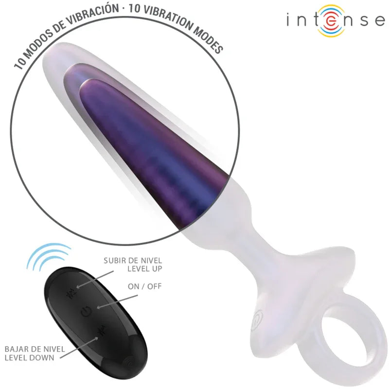 Intense – Marlon Plug Anal Vibrant Modèle 4 Télécommande