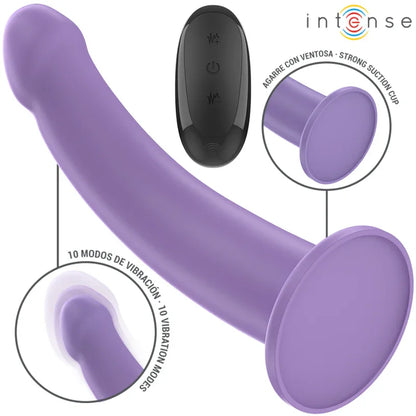 Intense – Eddie Vibrateur 17,5 cm 10 Vibrations Violet Télécommande