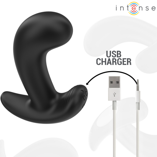 INTENSE - CHANDLER ANAL PLUG 10 VIBRATIONS NOIR TÉLÉLÉCOMMANDE