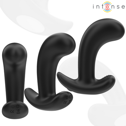 INTENSE - PLUG ANAL CHANDLER 10 VIBRACIONES NEGRO CONTROL REMOTO