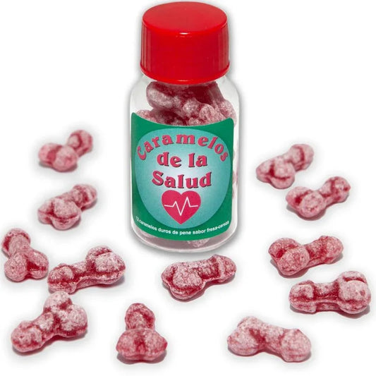 Diablo Picante – 12 Bonbons Santé Forme Pénis Fraise / Cerise