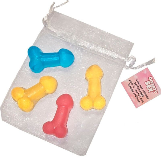 SPICY DEVIL - 4 MINI PARFUME SAVONS IN THE SHAPE OF PENIS
