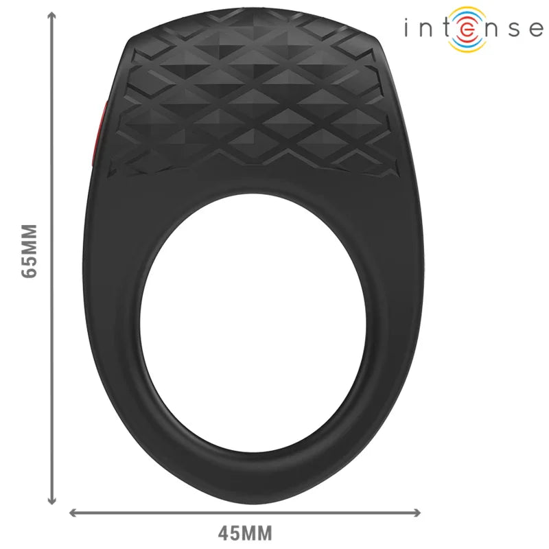 Intense – Clover Vibrateur Anneau Pénis 10 Vibrations Noir