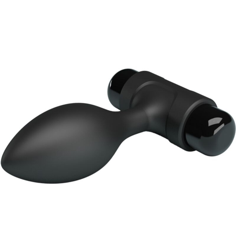 PRETTY LOVE - VIBRA BUTT 10 VIBRACIONES PLUG ANAL NEGRO