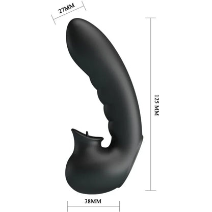 Pretty Love – Hobgoblin Boîte à Doigts Vibrants 12 Vibrations + Stimulateur de Clitoris Noir