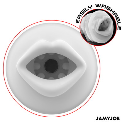JAMYJOB - MASTURBATEUR BOUCHE AUTOMATIQUE MEGABITE 5 MODES D'ASPIRATION AND VIBRATION