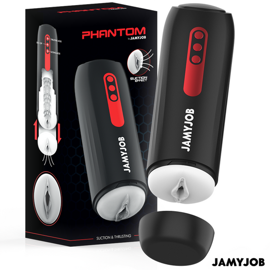 JAMYJOB - MASTURBADOR DE VAGINA AUTOMÁTICO PHANTOM 5 MODOS ONDAS ESTIMULANTES Y EMPUJE