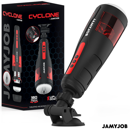 JAMYJOB - MASTURBADOR DE VAGINA CICLÓNICO AUTOMÁTICO 10 MODOS DE ROTACIÓN Y EMPUJE
