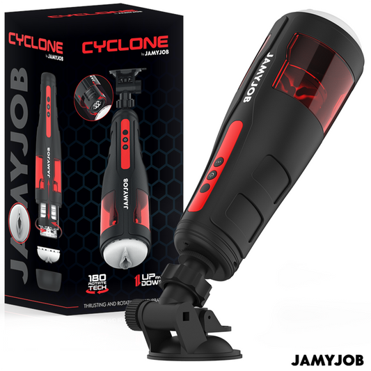 JAMYJOB - MASTURBADOR DE VAGINA CICLÓNICO AUTOMÁTICO 10 MODOS DE ROTACIÓN Y EMPUJE