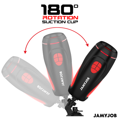 JAMYJOB - MASTURBATEUR AUTOMATIQUE PYSTON BASE AVEC DILDO À TÉLÉLÉCOMMANDE