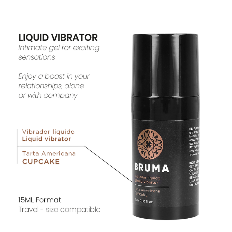 Vibrateur liquide ultra glissant cupcake 15 ml – Bruma