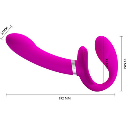 PRETTY LOVE - VIBRADOR DOBLE CON ARCO VALERIE 12 VIBRACIONES MORADO