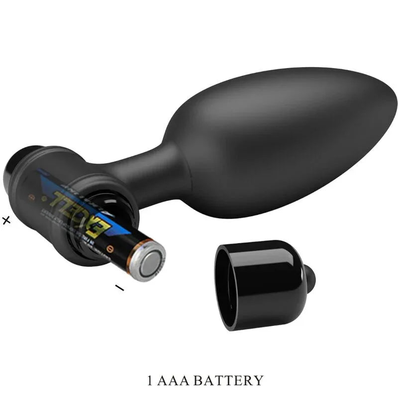 Pretty Love – Vibra Butt Plug 2 Plug Anal 10 Vibrations Noir