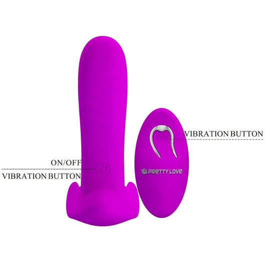 PRETTY LOVE - MASSEUR &amp; VIBRATEUR 12 VIBRATIONS TÉLÉLÉCOMMANDE VIOLET