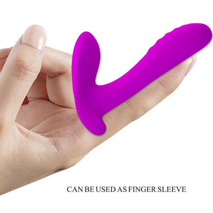 PRETTY LOVE - MASSEUR &amp; VIBRATEUR 12 VIBRATIONS TÉLÉLÉCOMMANDE VIOLET