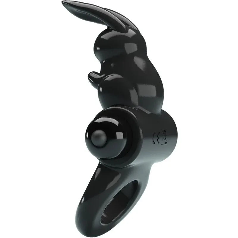 Pretty Love – Anneau Vibrateur Excitant Rabbit 10 Vibrations Noir