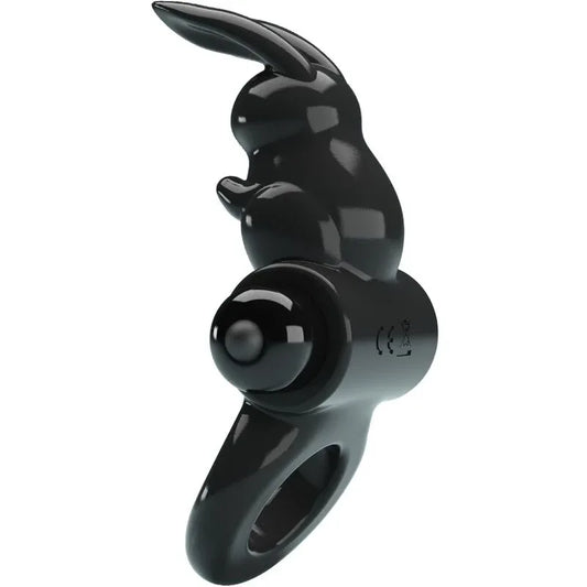 Pretty Love – Anneau Vibrateur Excitant Rabbit 10 Vibrations Noir