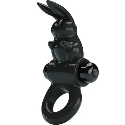 Pretty Love – Anneau Vibrateur Excitant Rabbit 10 Vibrations Noir