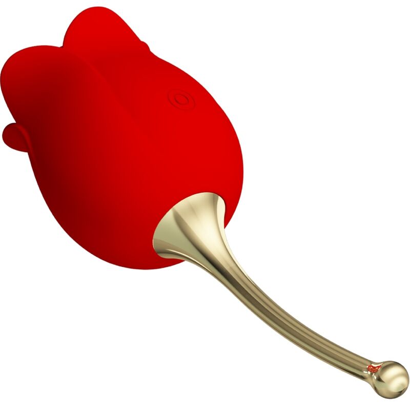 PRETTY LOVE - ROSE LOVER CLITORIS STIMULATOR 12 VIBRATIONS RED