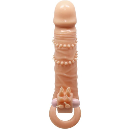 PRETTY LOVE - FUNDA PARA EL PENE CONNOR + ESTIMULADOR DE CLÍTORIS CARNE