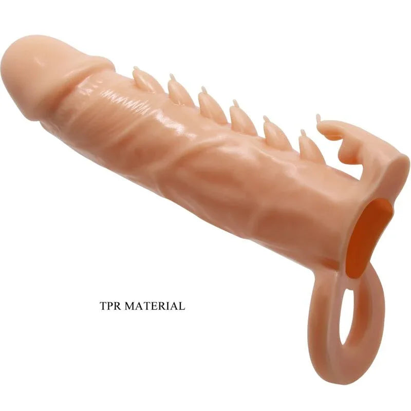 Pretty Love – Emmit Manchon pour Pénis + Stimulateur de Clitoris Chair