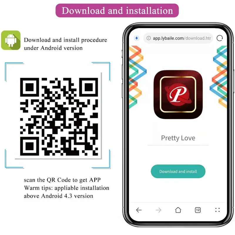 Pretty Love – Franz Masseur et Vibrateur Application Gratuite Violet