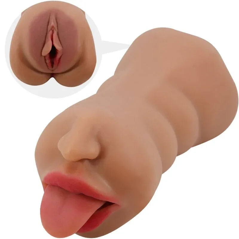 Crazy Bull – Sarah Double Masturbateur Bouche & Vagin Chair