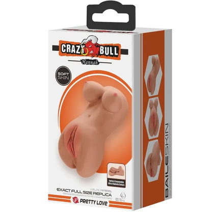 Crazy Bull – Hannah Double Masturbateur Vagin & Anus Mulâtre Réaliste