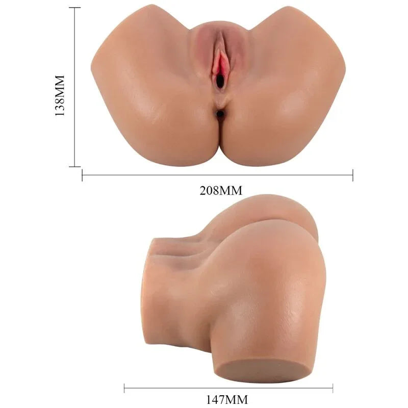Crazy Bull – Hailey Vibrateur Fessier avec Contrôle Réaliste du Vagin et de L'Anus à Télécommande