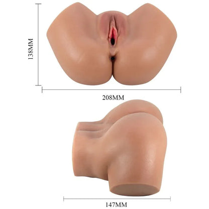 Crazy Bull – Hailey Vibrateur Fessier avec Contrôle Réaliste du Vagin et de L'Anus à Télécommande