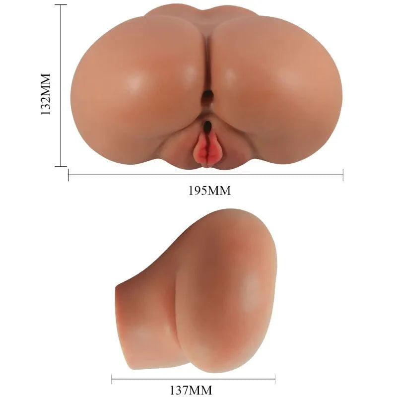 Crazy Bull – Luna Vibrateur Fessier avec Contrôle Réaliste du Vagin et de L'Anus à Télécommande