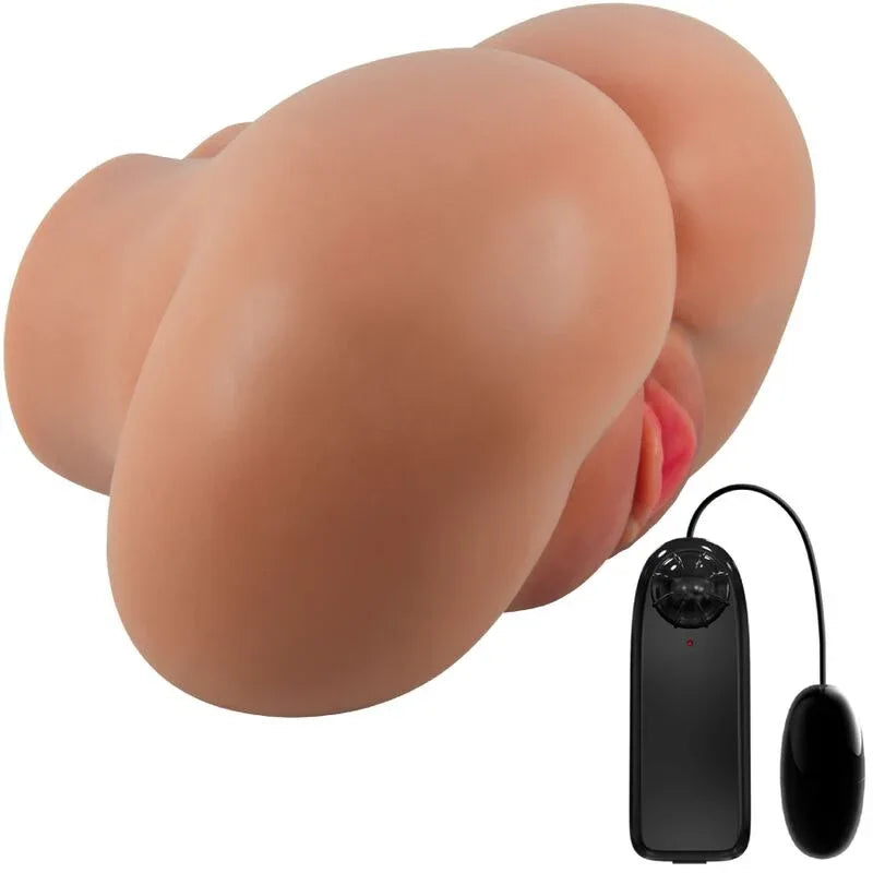 Crazy Bull – Luna Vibrateur Fessier avec Contrôle Réaliste du Vagin et de L'Anus à Télécommande