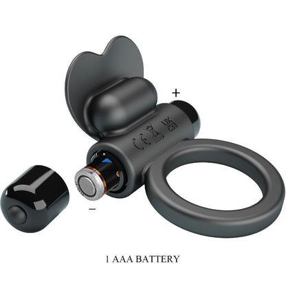 PRETTY LOVE - VIBRANT BAGUE DEBONAIRE LAPIN 10 VIBRATIONS NOIRE