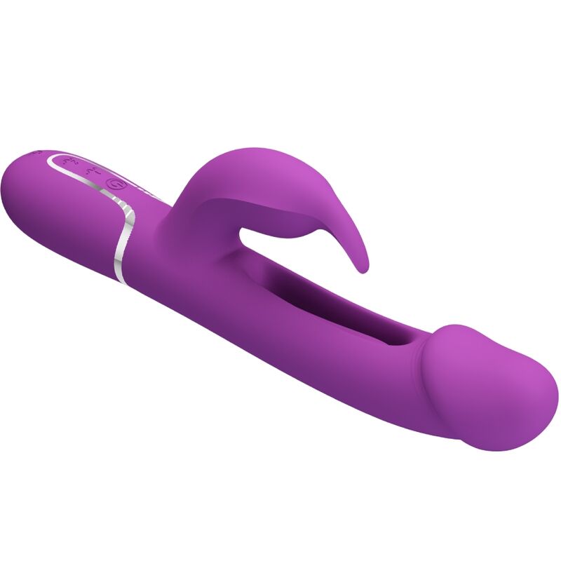 PRETTY LOVE - KAMPAS VIBRATEUR LAPIN MULTIFONCTION 3 IN 1 VIOLET