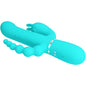 PRETTY LOVE - CAMMY 4 IN 1 VIBRATEUR MULTIFONCTION TRIPPLE RABBIT BLEU