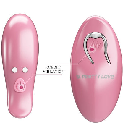 PRETTY LOVE - PINZAS PARA PEZONES CAILEY 10 VIBRACIONES CONTROL REMOTO ROSA