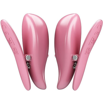 PRETTY LOVE - PINZAS PARA PEZONES CAILEY 10 VIBRACIONES CONTROL REMOTO ROSA