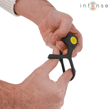Intense – Alex Vibrateur Double Anneau Pénis 10 Vibrations Noir