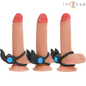 INTENSE - SAM VIBRATEUR DOUBLE ANNEAU PÉNIS 10 VIBRATIONS NOIR