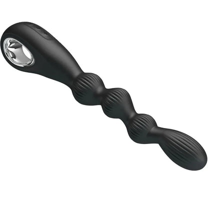 Pretty Love – Vibrateur Anal Federer 12 Vibrations Noir