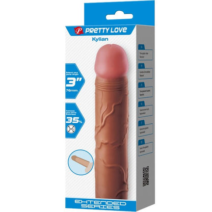 PRETTY LOVE - FUNDA PARA PENE KYLIAN CON EXTENSIÓN 7.6 CM MULATUS