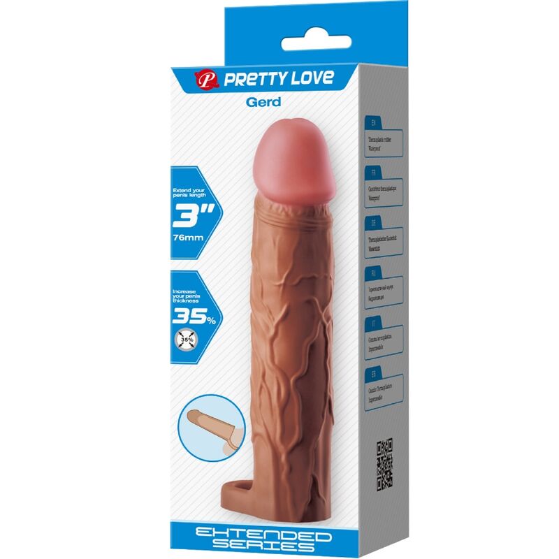 PRETTY LOVE - FUNDA PARA PENE CON EXTENSIÓN DE 7,6 CM MULATUS