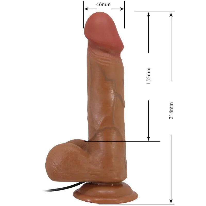 Baile – Vibrateur Réaliste Bahamut 21,8 cm Flesh Télécommande